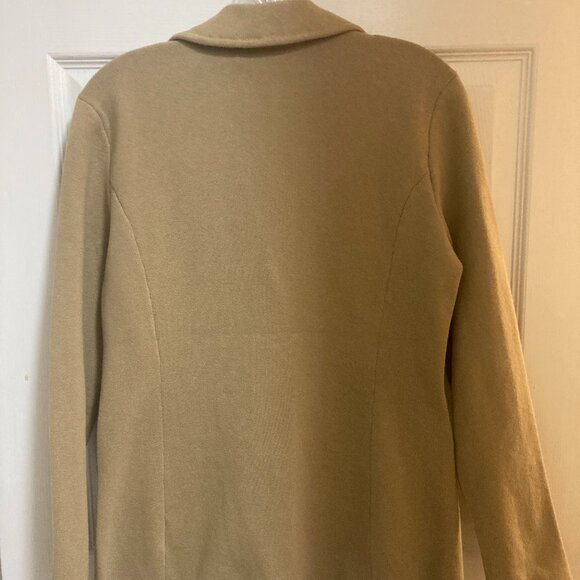 New Ralph Lauren Tan Sweater-Knit Blazer S - Picture 4 of 6